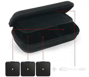 Hard Travel Case Replacement For Rode Wireless GO II Dual Channel Compact Digital Wireless Lavalier Microphone System