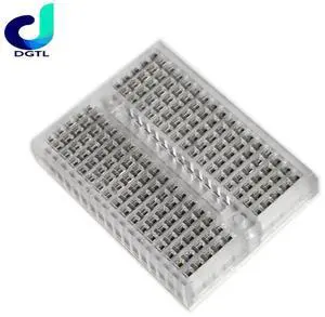 Mini Breadboard Protoboard DIY Kit Universal Transparent Solderless SYB-170 Breadboard 170Tie-points Prototype Boards 35X47MM