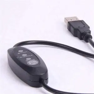 5X USB 5V-12V Temperature Controller Heater Thermostat 3-Speed Adjustable 24W