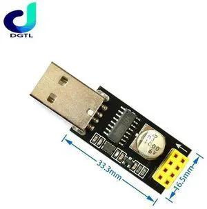 ESP01 Programmer Adapter UART GPIO0 ESP-01 Adaptaterr ESP8266 CH340G USB to ESP8266 Serial Wireless Wifi Developent Board Module