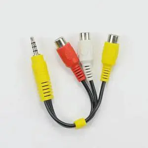 3.5mm 28cm Audio Cable Jack Plug To 3 RCA Plugs Male To Male/Male To 3rca Female Audio Video AV Adapter Cable