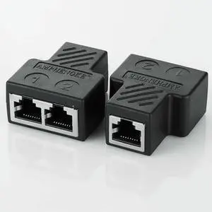 3 Way/4Way RJ11 6P6C Telephone Jacks Splitters Adapter Port for Home and Office Use Strong Anti-Interference Ability
