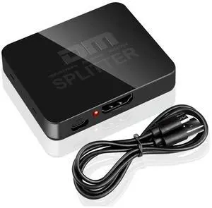 4K HDMI-compatible 1x2 Splitter Switch for Box PC Monitor Projector Laptop 1 in 2 Out Video Distributor Amplifier Dual Display