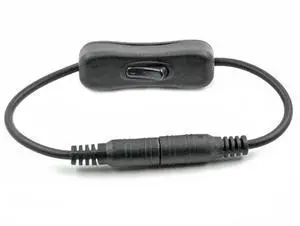 DC 12V Power Connection Cable with Black DC Switch Extension Cord and switch