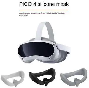 Eye Pad for Pico 4 Silicone Replacement Face Mask Protective Case Anti-Sweat Mask VR Glasses Accessories(Grey) Rich