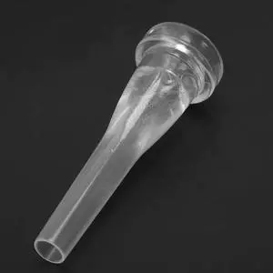 ABS Trumpet Mouthpiece Meg 3C Size for Bach Beginner Musical Trumpet Accessories Parts or Finger Exerciser,White Rich
