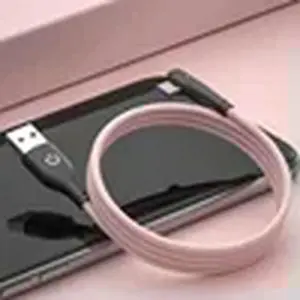 Soft Silicone USB C Cable 90 Degree Fast Charger 5A USB Type C Cable for Mate 40 POCO X3 Mobile Phone USB-C Cord