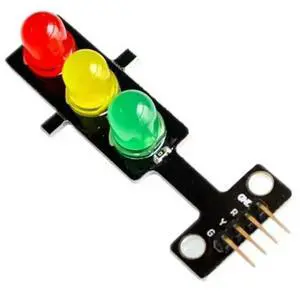 5mm LED RGB Traffic Light, 5V, 10pcs, Mini Traffic Light LED Display Module for , Red Yellow Green