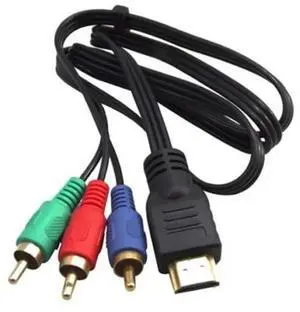 1M HDMI-compatible to AV Scaler Adapter HD Video Composite Converter Box HD to RCA AV/CVSB L/R Video 1080P 4K30HZ Support
