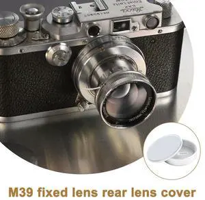 Metal Body Cap And Lens Rear Cap Set For M39 Ltm Lsm Leica Screw Mount Mcm39SSilver Rich