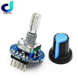 Rotary Encoder Module Brick Sensor Development Round Audio Rotating Potentiometer Knob Cap EC11 for