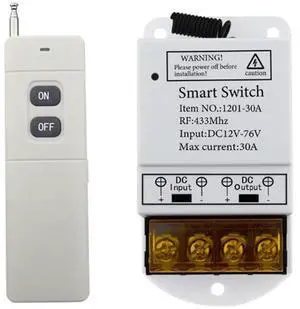 Tuya Switch 30A Remote Control Automation Module APP Remote Control DC12-76V Relay High Power