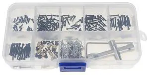 252Pcs M1.4 Screws Fastener Kit Sleeve Hex Wrench Repair Tools For Axial SCX24 1/24 RC Crawler Car Parts Accessories