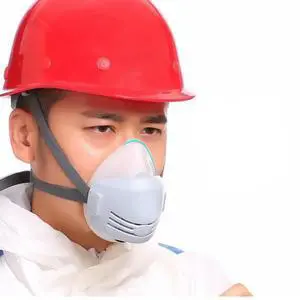 Industrial Dust Masks, Paint Polished, Antifouling Masks, Construction Safety, Replaceable 3 Filter, Rubber Dust Masks