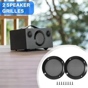 2Pcs 4 Inch Speaker Speaker Grille Speaker Face Shield Replaceable Round Speaker Protection Grille Rich