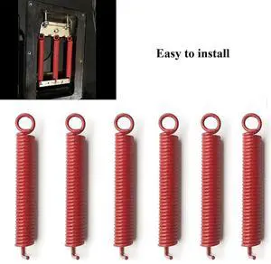 6 in Pack Noiseless Tremolo Springs, Electric Guitar Bridge Spring, Fits FR, TS, NR, DP Style Guitars, Red Rich