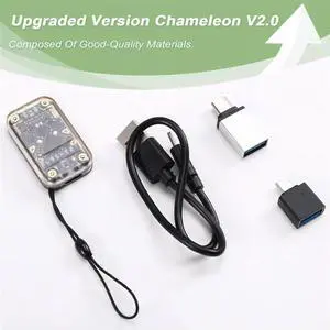 Chameleon Ultra V2.0 RFID Chip Reader Emulator Restart Function 125Khz 13.56Mhz NFC Card Decode Duplicator