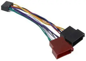 Universal Car Stereo ISO Harness Adapter 16-Pin Plug & Play Wiring Kit for Kenwood JVC Aftermarket Radio Installation