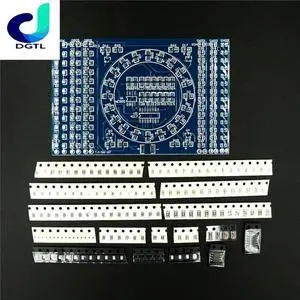 CD4017 Rotating LED SMD NE555 Soldering Practice Board DIY Kit Fanny Skill Training Electronic Suit
