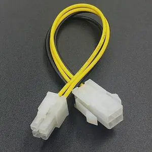 ATX 4pin Power Supply Cable 20cm ATX 4 Pin Male to Female PC CPU Power Supply Extension Cable Cord