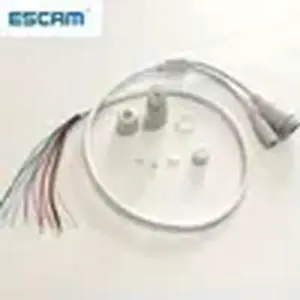 CCTV IP network Camera PCB Module video power end cable RJ45 female & DC male connectors with Terminals