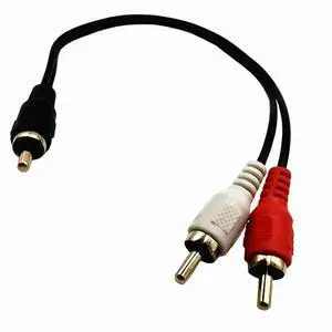 Gold-plated RCA One Point Two Male To Male Cable TV Set-top Box 1 Revolution 2 Male Audio Cable DVD Cable