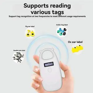 Handheld 125Khz 134.2Khz Animal RFID Chip Reader For Pet Dogs Cats EMID/FDX-B USB/Bluetooth Tag