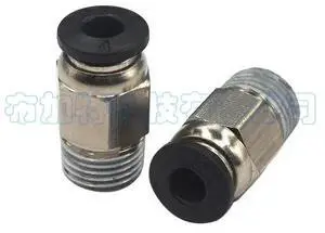 3D Printer Parts, Plastic Straight Through Quick Connector, Self-locking, V6 Pneumatic Connector PC4 - m10, 3D Printer Accessori