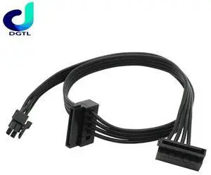 1pc 45CM Mini 4 Pin To 2 Sata SSD Power Supply Cable for M410 M610 M415 B250 1pc 45CM Mini 4 Pin To 2 Sata SSD Power Supply Cable for M410 M610 M415 B250