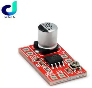 Microelectret amplifier Capacitive moving coil microphone record player 5~12V amplifier motherboard volume adjustable