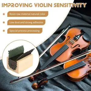 1 PC Low Dust Rosin High Purity Resin for Violin Viola Cello Bow String Orchestra Instruments Musical Instruments Access Rich