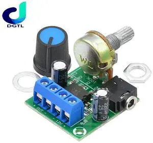 DC 3V-12V LM386 Mono Mini Power Amplifier Board YX1667 Audio Power Amplifier Board Adjustable Volume Mini Power Amplifier Module