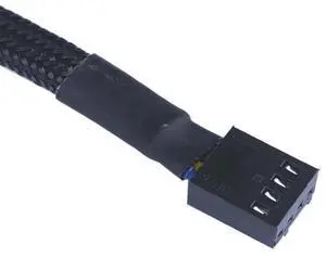 CPU Cooler Case PWM Cooling Fan Power Cable Hub Splitter Adapter, CPU Power Cable Hub 5 - Way 4Pin, Fan Power Spliter