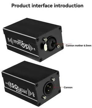 Dual Channel 6.5 XLR Mixer Balanced Audio Eliminates Current Noise Audio Audio System