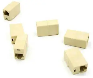 Network Cable Cat 5e Straight Ethernet LAN Coupler Joiner Connector 10PCS RJ45