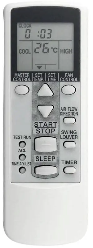 Replace A/C Remote Control For Fujitsu Air Conditioner AR-DJ8 DJ18 DJ19 DJ20 DL2 DL15 PV423 HJ1