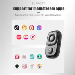 1PC Rechargeable Wireless Bluetooth Controller Self-Timer Remote Control For Phone Selfie