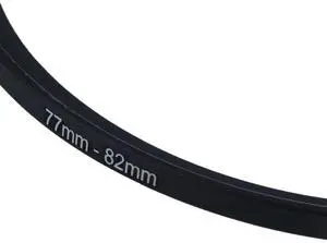 2 Pcs Step-Up Filter Ring Adapter For Camera Lens, 58Mm To 82Mm & 77Mm To 82Mm