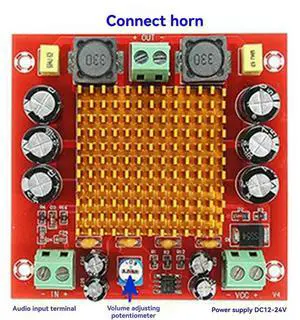 4Pcs XH-M544 Mono 150W Digital Amplifier Board For TPA3116DA Audio Amplification Module Power Supply Voltage 12-26V