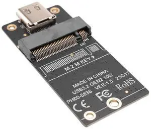 M.2 to Type-C SSD Enclosure Adapter M2 NVME HDD Enclosure Interposer Board JMS583 Chip 10Gbps Support 2230 2242 2260 SSD