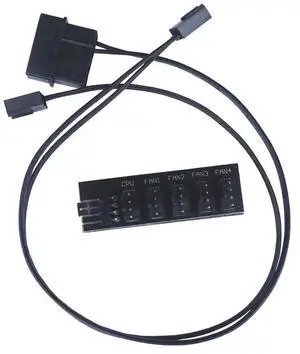 2 Generation Upgrade Version, 2510 Turn Big, 4Pin Power Supply 40cm, 1 Point 5pwm, Computer Case Fan HUB