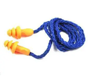 10Pcs/lot Soft Silicone Corded Ear Plugs Ears Protector Reusable Hearing Protection Noise Reduction Earplugs Earmuff Sleep