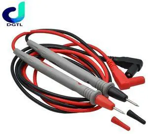 1 Pair Universal Probe Test Leads Pin for Digital Multimeter Needle Tip Meter Multi Meter Tester Lead Probe Wire Pen Cable 20A