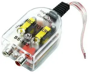 Car Speaker To RCA Level Adaptor High To Low Sockets Auto Line Out Audio Comverter Sound Subwoofer Amplifier Adjustable