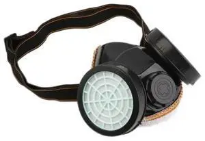 Protection Filter Dual Gas Mask Chemical Gas Anti Dust Paint Respirator Face Mask with Goggles Industrial Safety