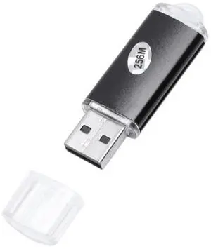 2X 256 MB USB 2.0 Flash U Disk Blue & Black