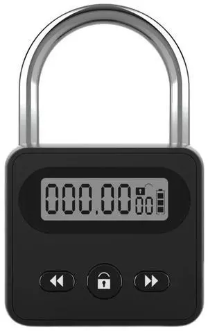 Super Long Standby LCD Display Timer Padlock 999 Hours Max Timing Anti-Addiction Electronic Backpack Lock Backlight