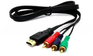 HDMI-compatible to AV Converter to RCA Adapter 1080P Convert Cord Transmitter Connection function Video Component Cable 1m HD TV