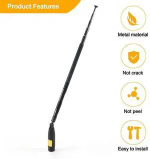 SRH789 SMA Male 95-1100MHz Foldable Telescopic Antenna