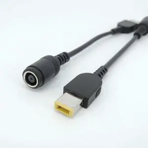 7.9*5.5mm Round Jack to Square Plug End Adapter Pigtail Charger Power Adapter Converter Cable L1